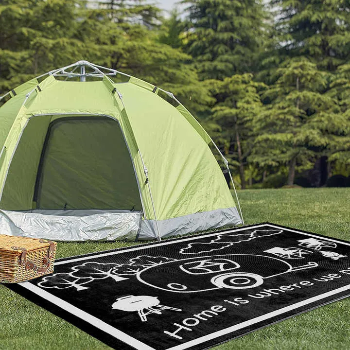 سجاد RV خارجي قابل للعكس دواسات للتصفية 3 . Reversible Outdoor RV Rugs Drain Mats Waterproof Area