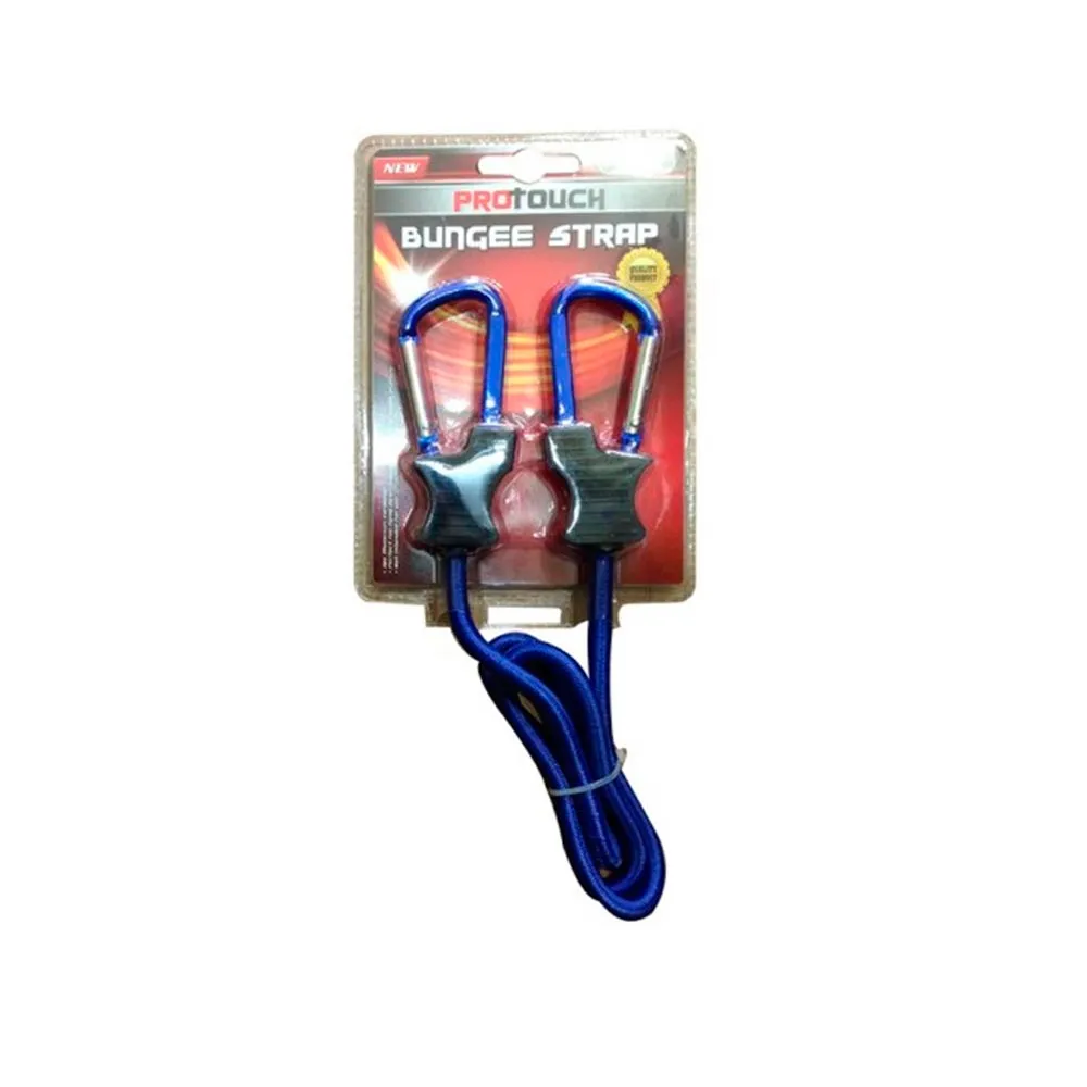 1 Pc Bungee Strap Cord Tie Down Tarp Luggage Aluminum Carabiner Secure Bags 3 Ft