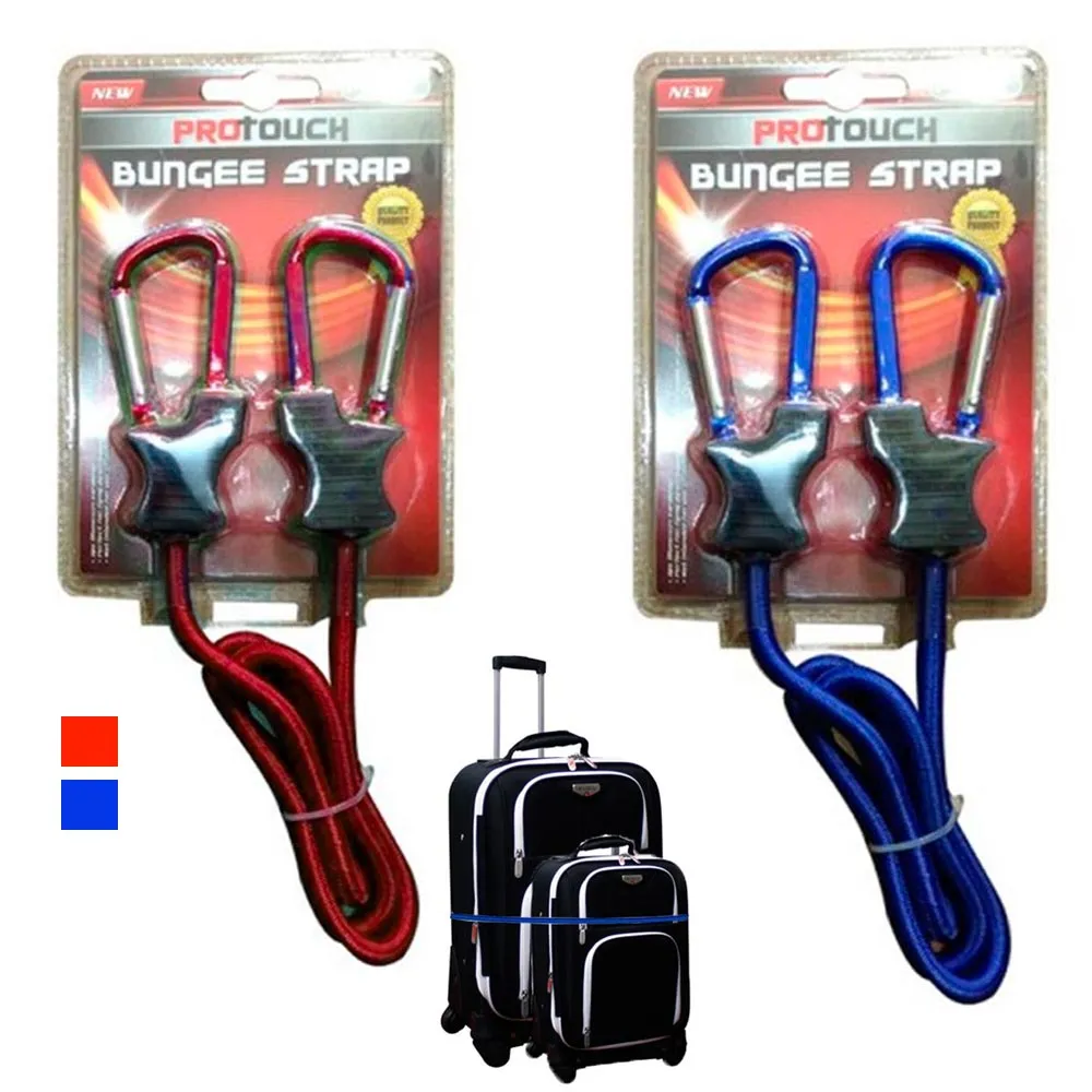 1 Pc Bungee Strap Cord Tie Down Tarp Luggage Aluminum Carabiner Secure Bags 3 Ft