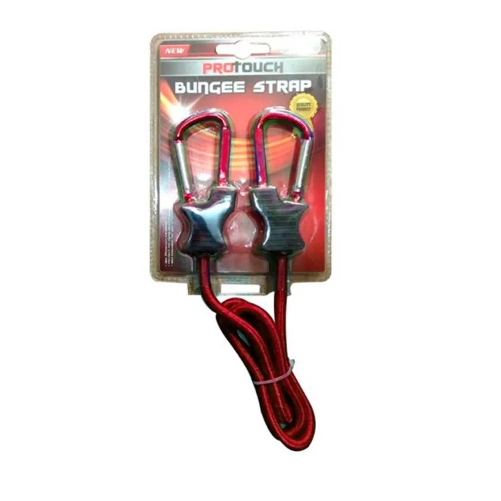 1 Pc Bungee Strap Cord Tie Down Tarp Luggage Aluminum Carabiner Secure Bags 3 Ft