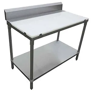 24" x 36" POLYBOARD TABLES WITH BACKSPLASH