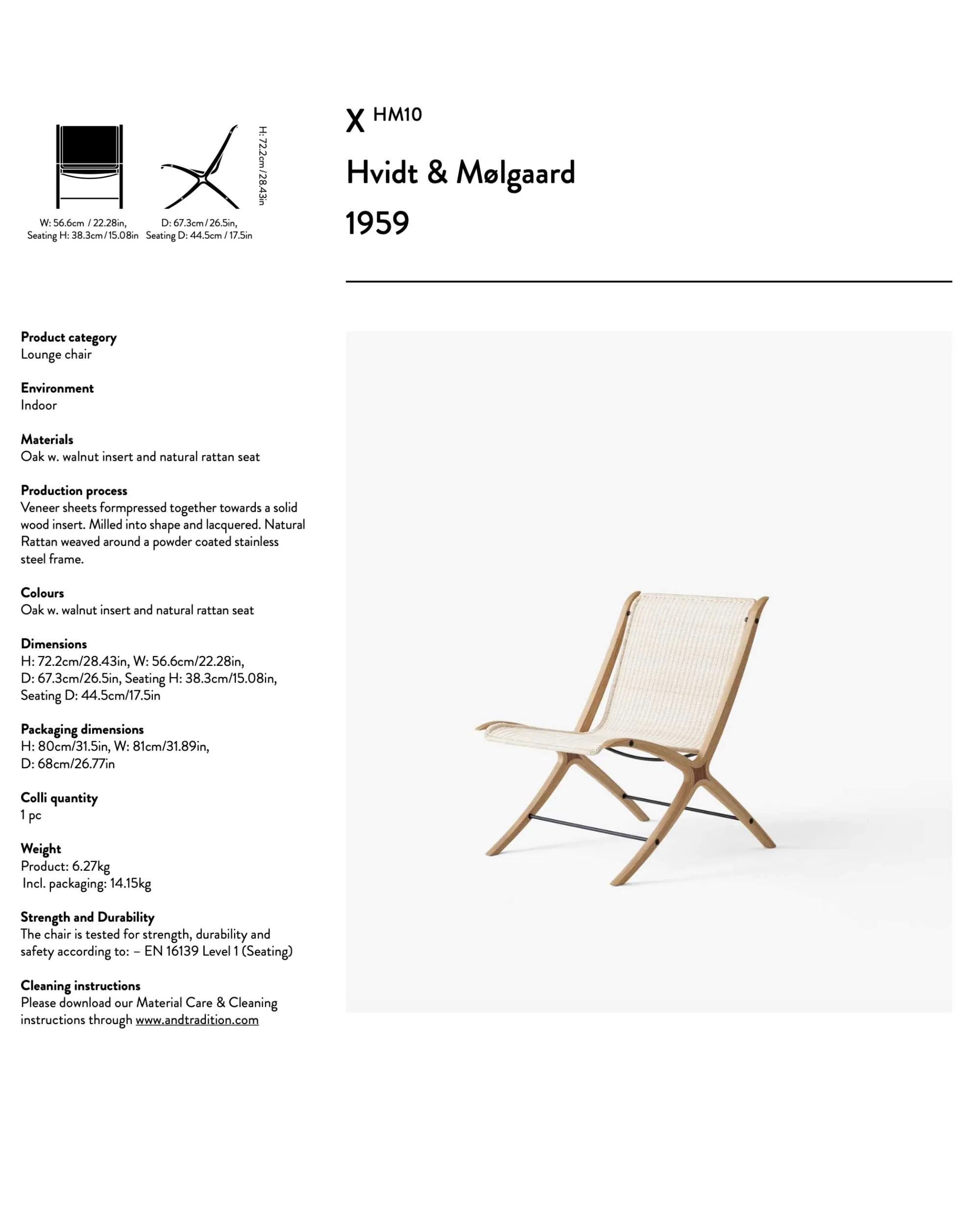 &Tradition X HM10 lounge chair