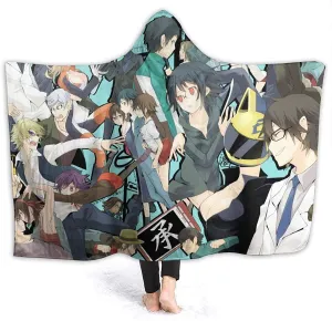 Anime Durarara Flannel Hooded Blanket Cloak