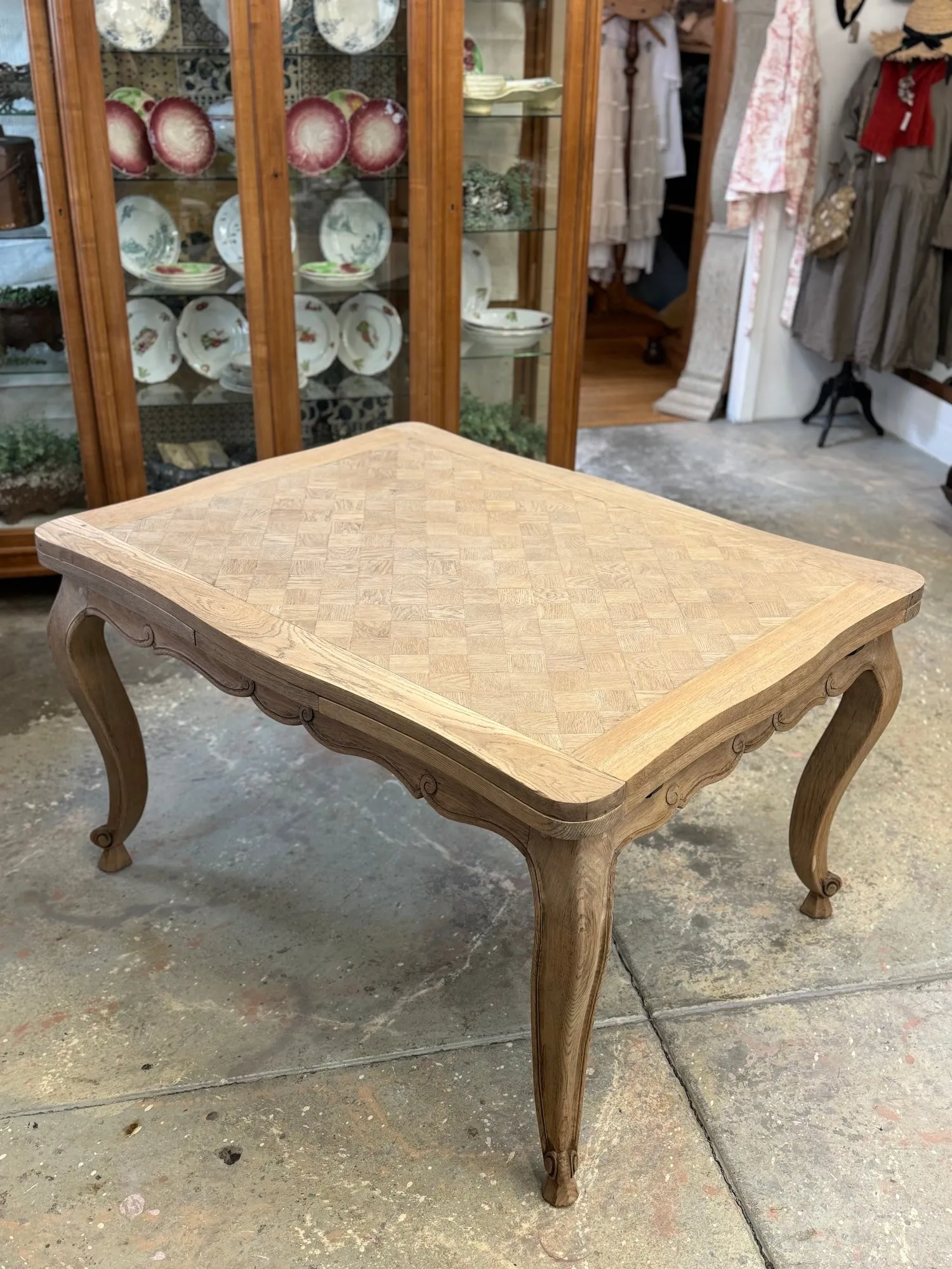 Antique French Oak Extendable Breakfast Table