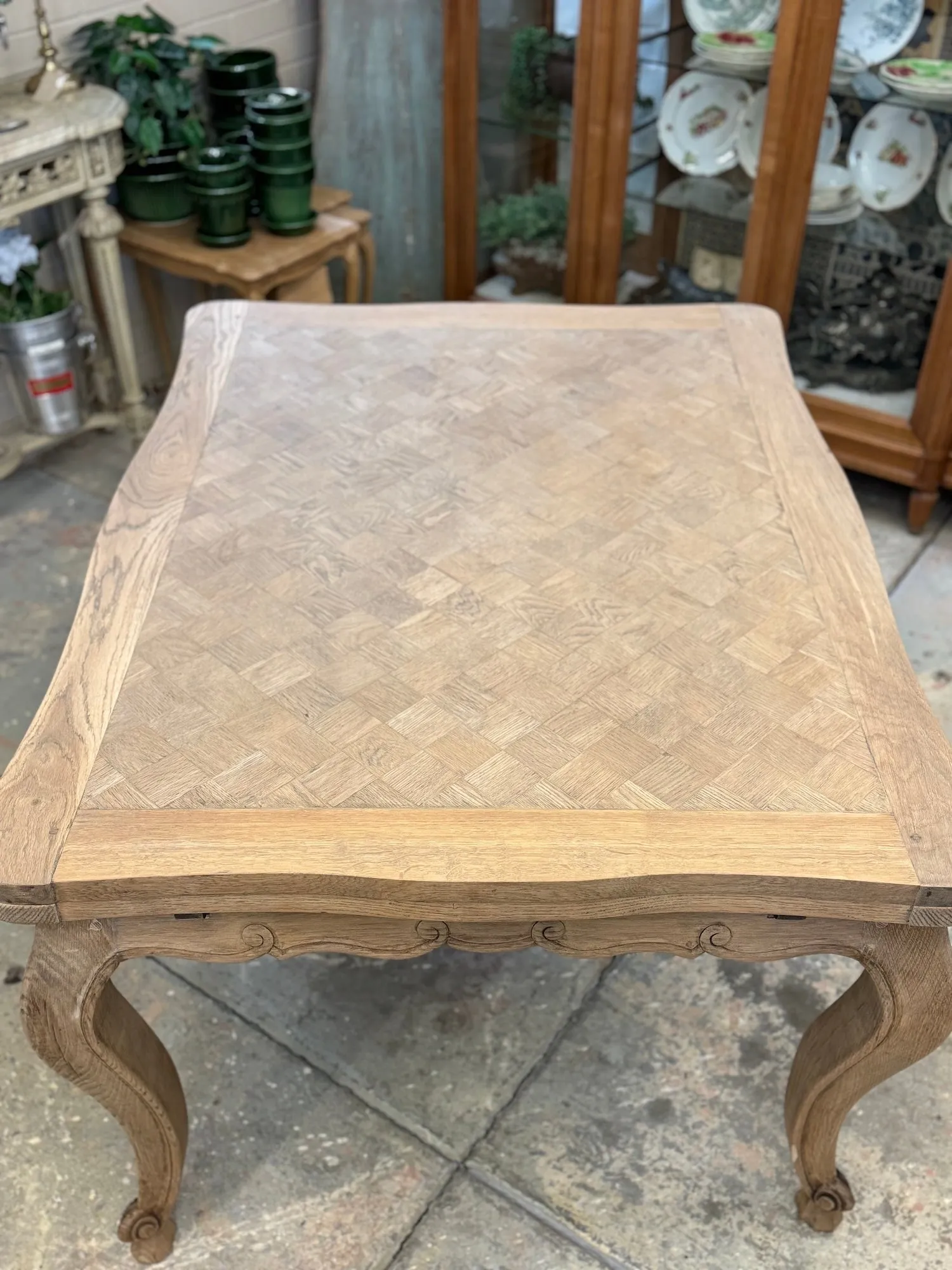 Antique French Oak Extendable Breakfast Table