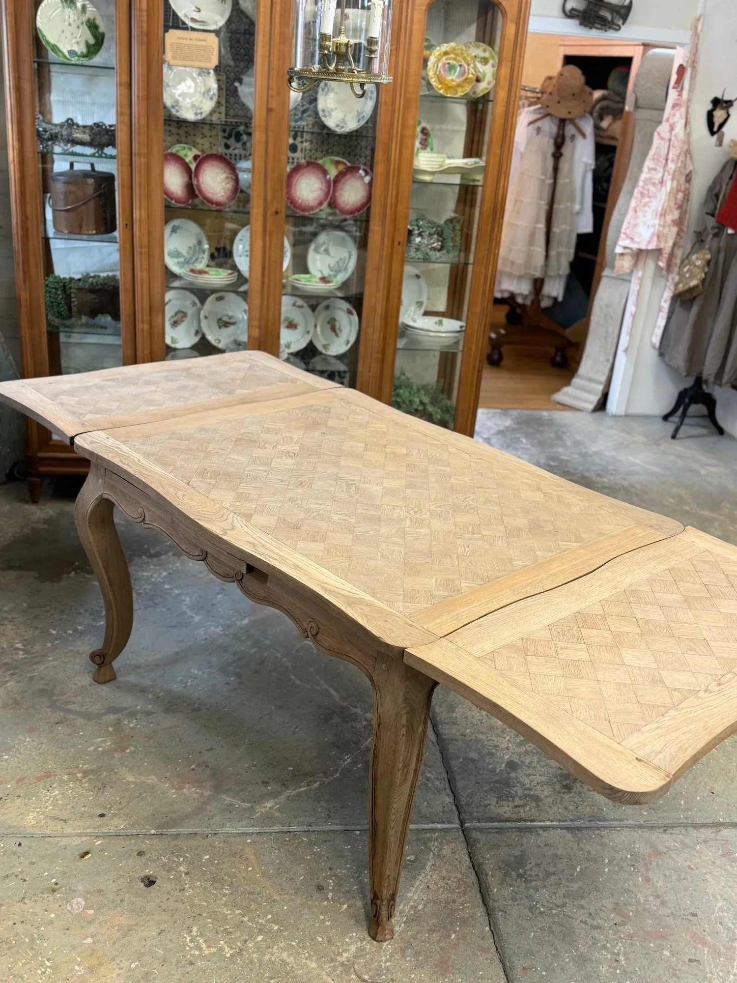 Antique French Oak Extendable Breakfast Table