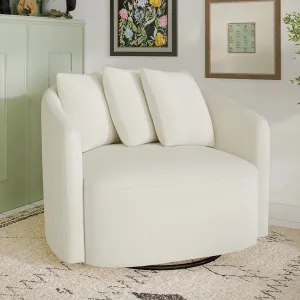 Beautiful Drew Chair by Drew Barrymore, Cream Boucle