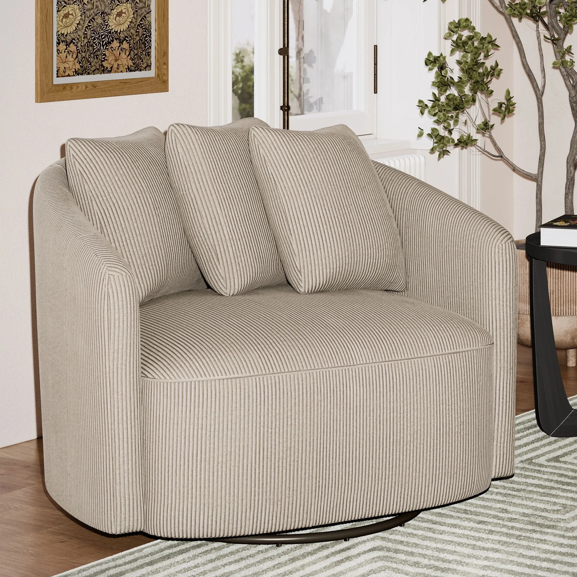 Beautiful Drew Chair by Drew Barrymore, Fawn Cord