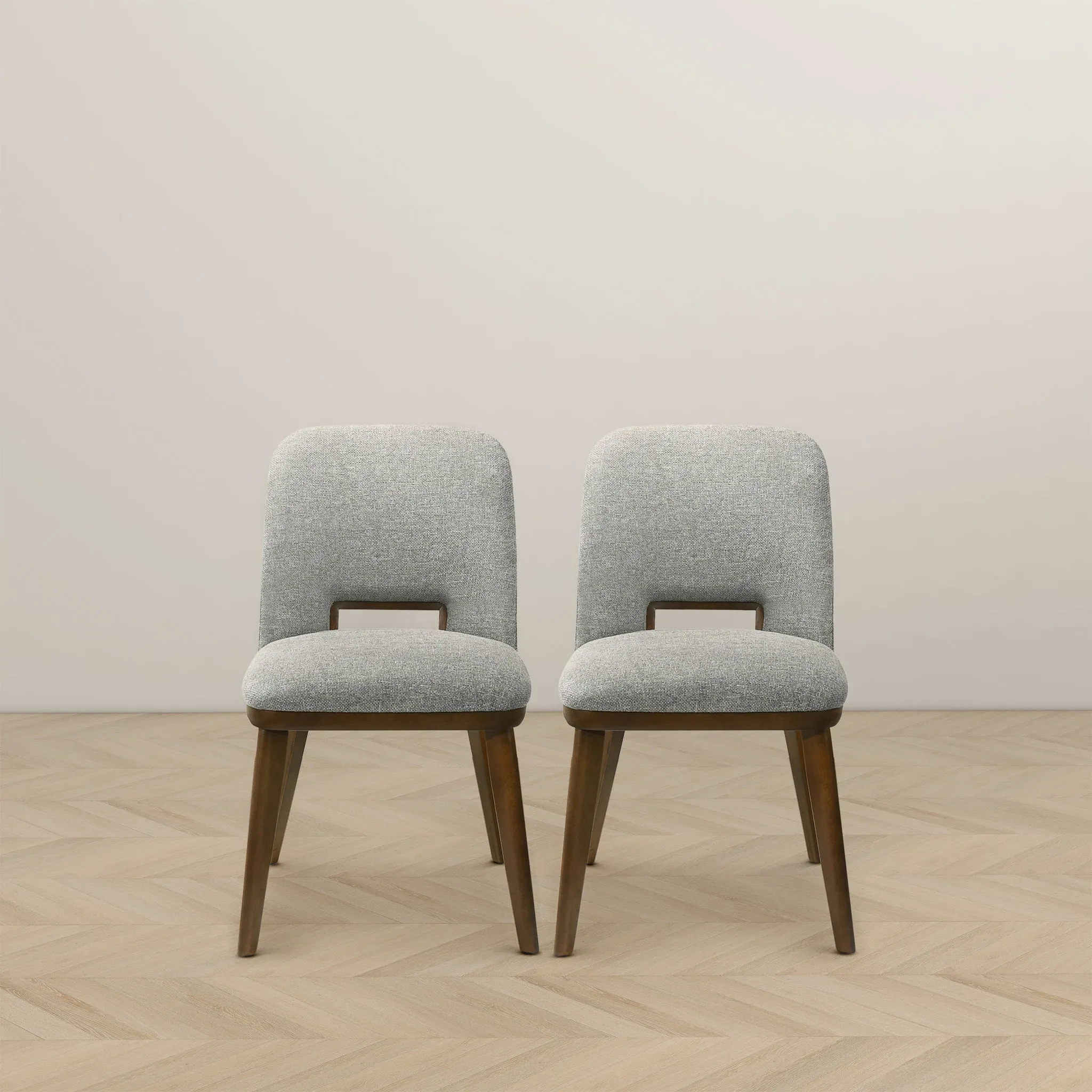 Blake Light Grey Fabric Dining Chair (Set of 2)