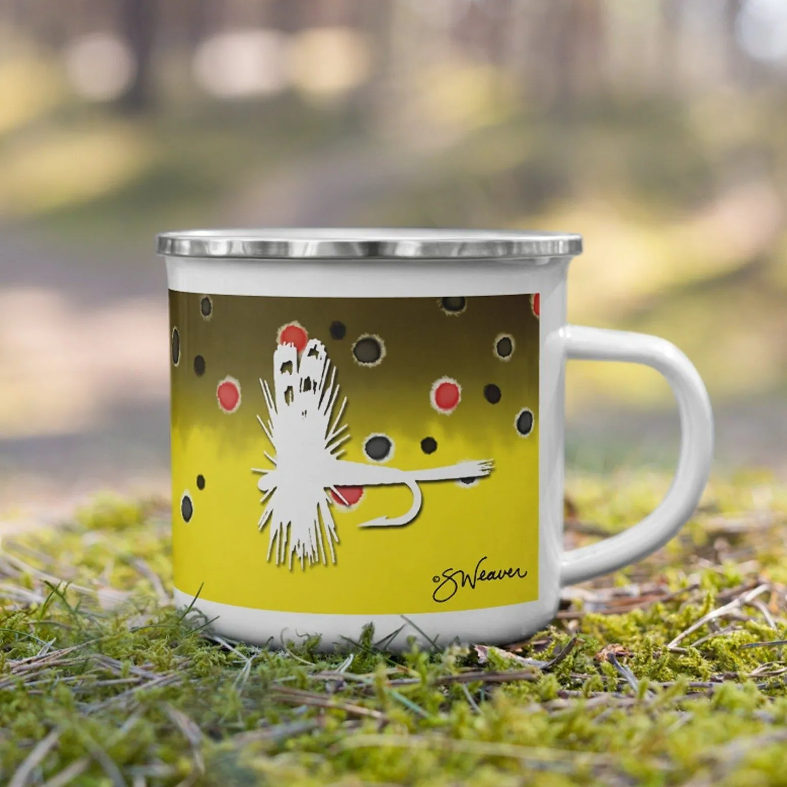 Brown Trout Fly Camp Mug