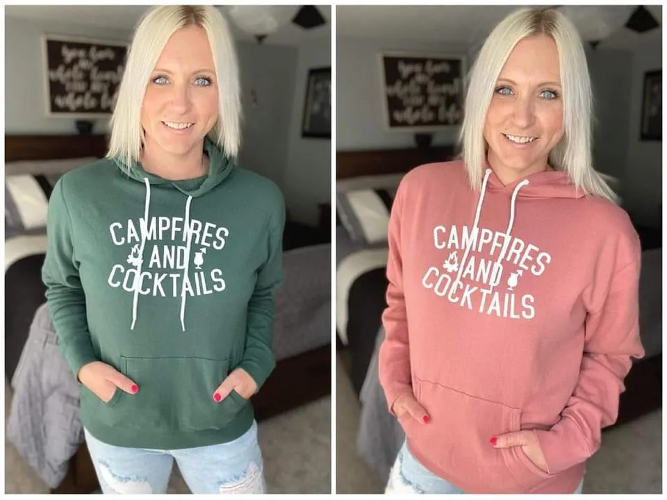 Campfire & Cocktails Hoodie ( colors)