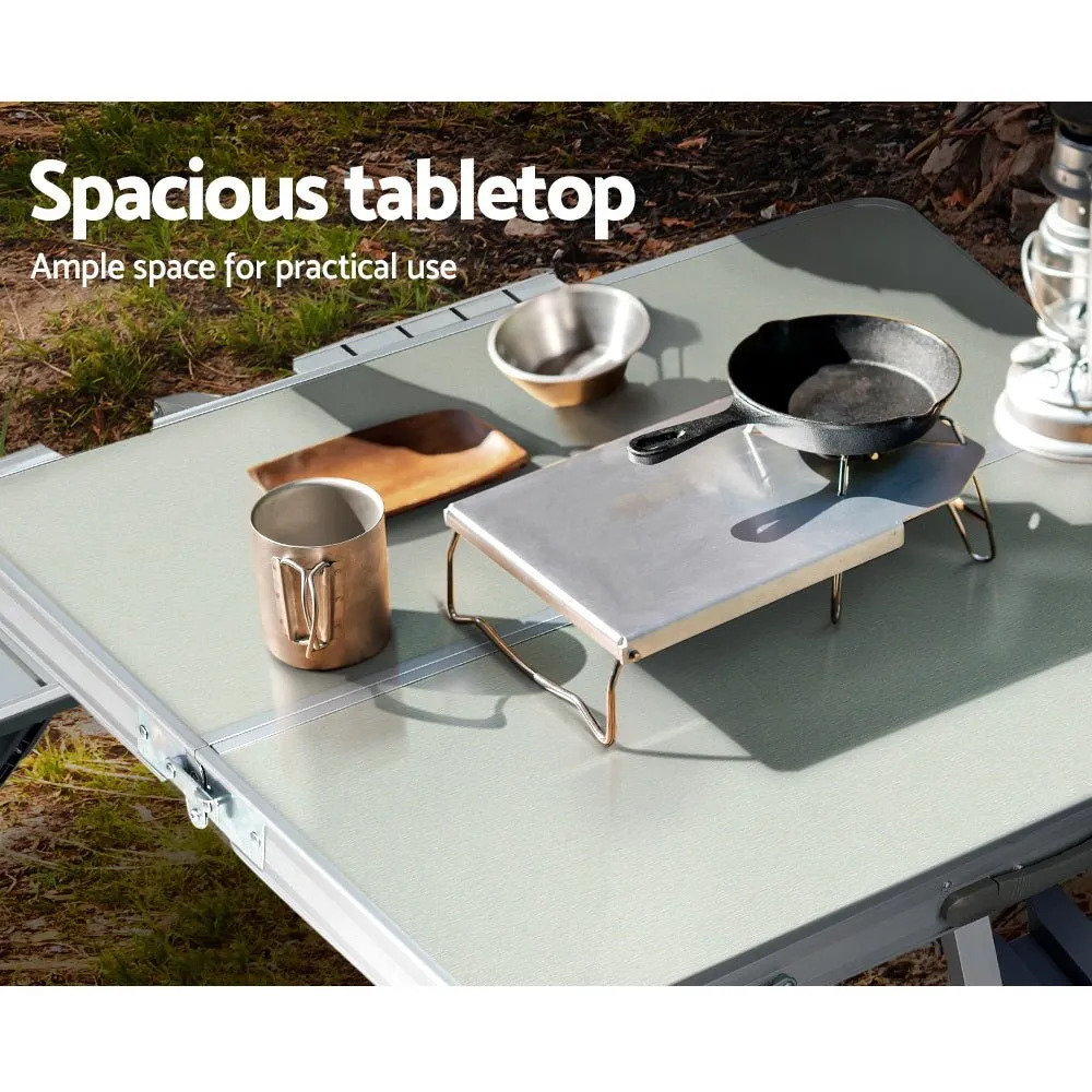 Camping Table with Chairs Folding Outdoor Picnic Beach BBQ 85CM