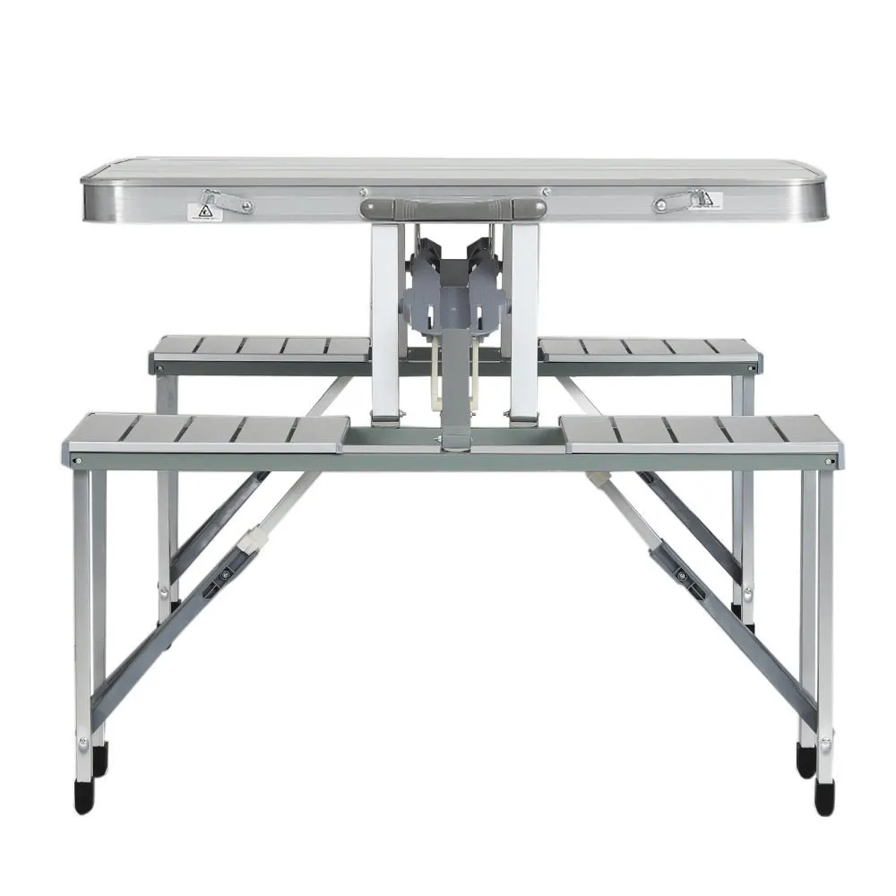 Camping Table with Chairs Folding Outdoor Picnic Beach BBQ 85CM