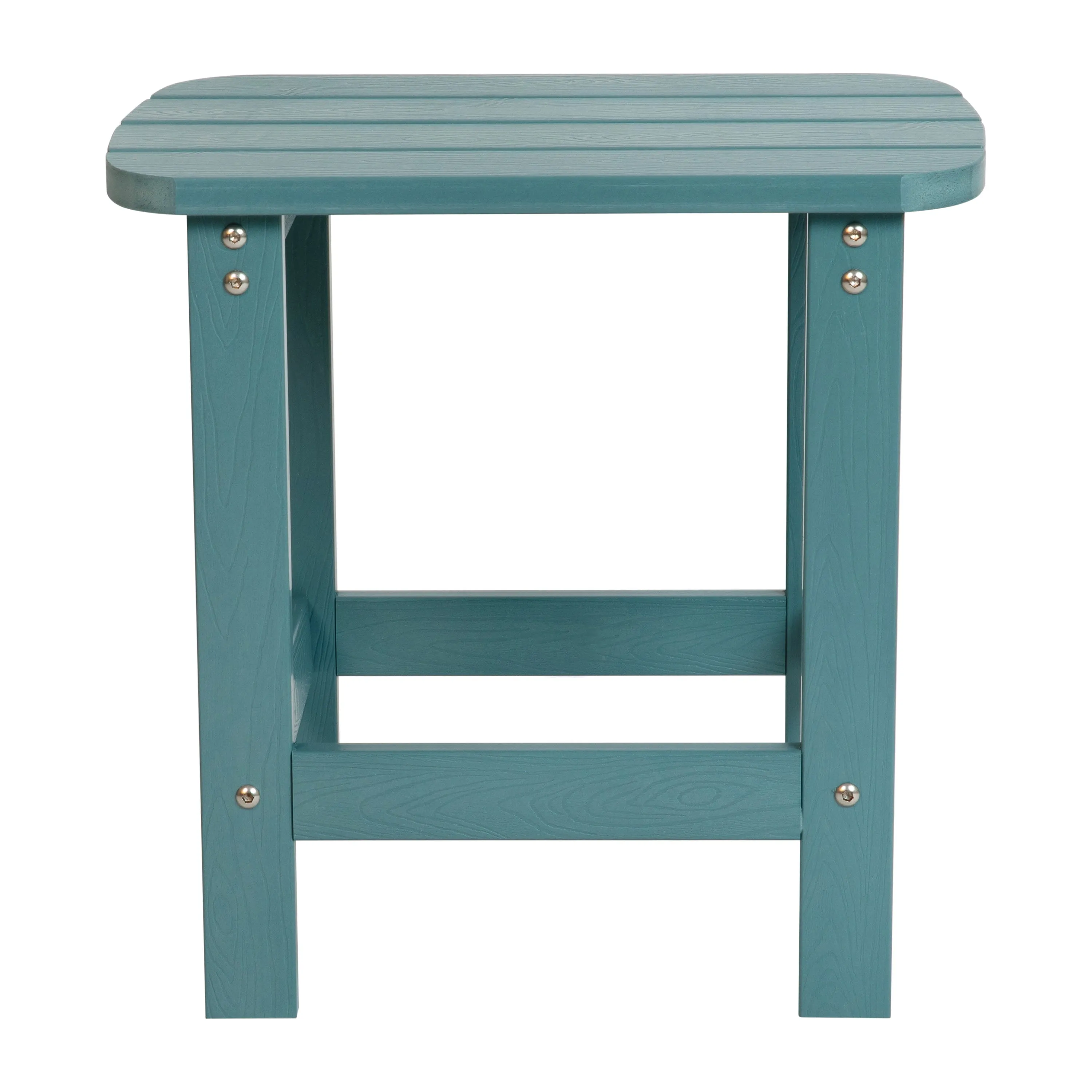 Charlestown All-Weather Poly Resin Wood Commercial Grade Adirondack Side Table