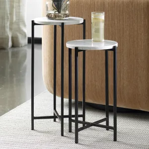 Concord 2-piece Marble Nesting Side Tables