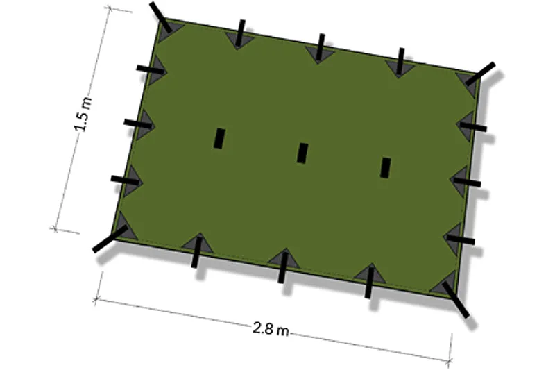 DD Hammocks Tarp Small 2.8 x 1.5m