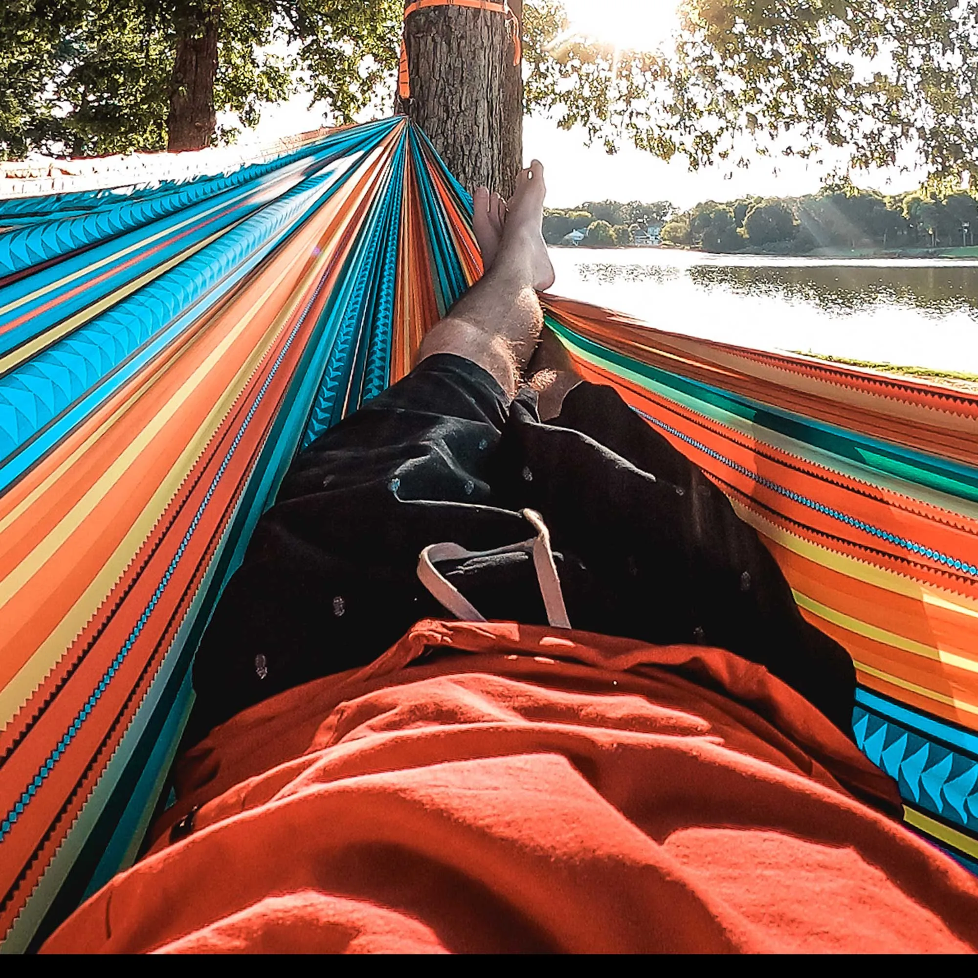 Double Deluxe Hammock with Suspension Straps | Prints