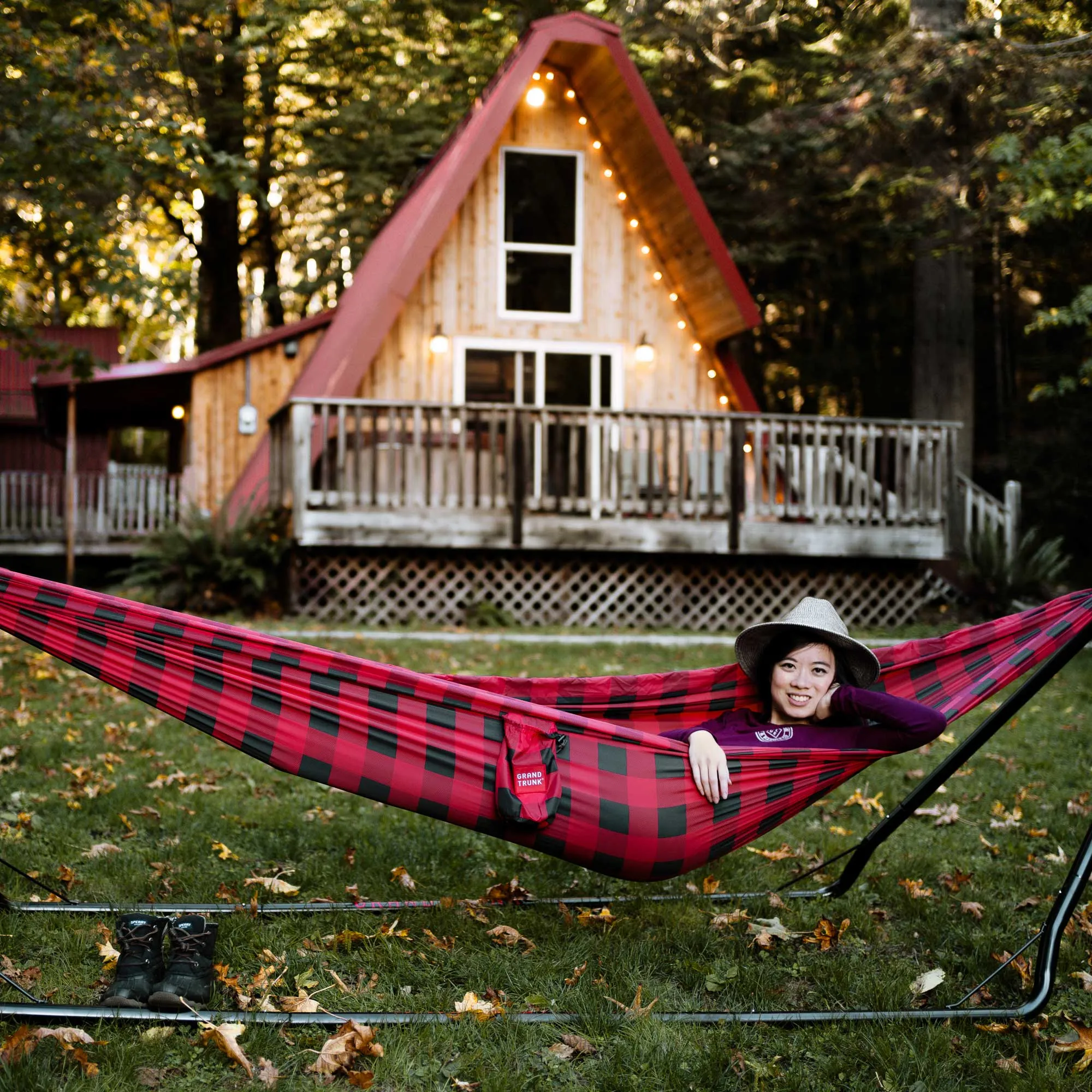 Double Deluxe Hammock with Suspension Straps | Prints