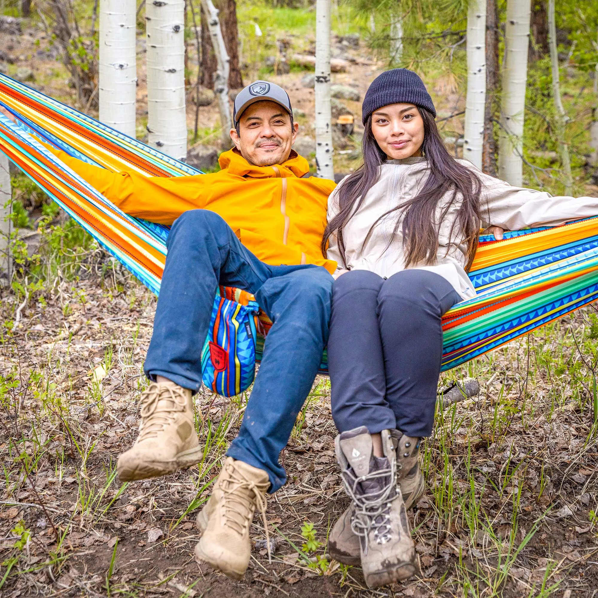 Double Deluxe Hammock with Suspension Straps | Prints