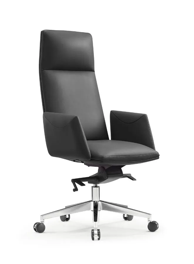 Executive Ergonomic Office Luxury Swivel Leather Chair with Headrest