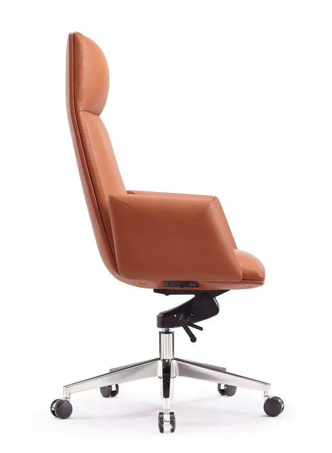 Executive Ergonomic Office Luxury Swivel Leather Chair with Headrest
