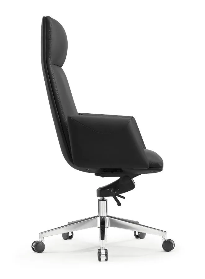 Executive Ergonomic Office Luxury Swivel Leather Chair with Headrest