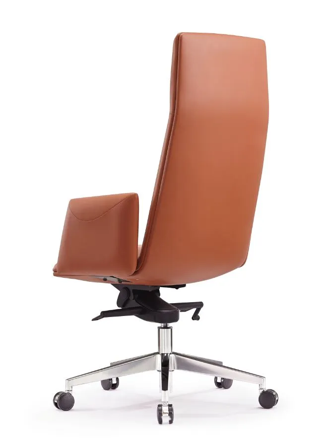 Executive Ergonomic Office Luxury Swivel Leather Chair with Headrest