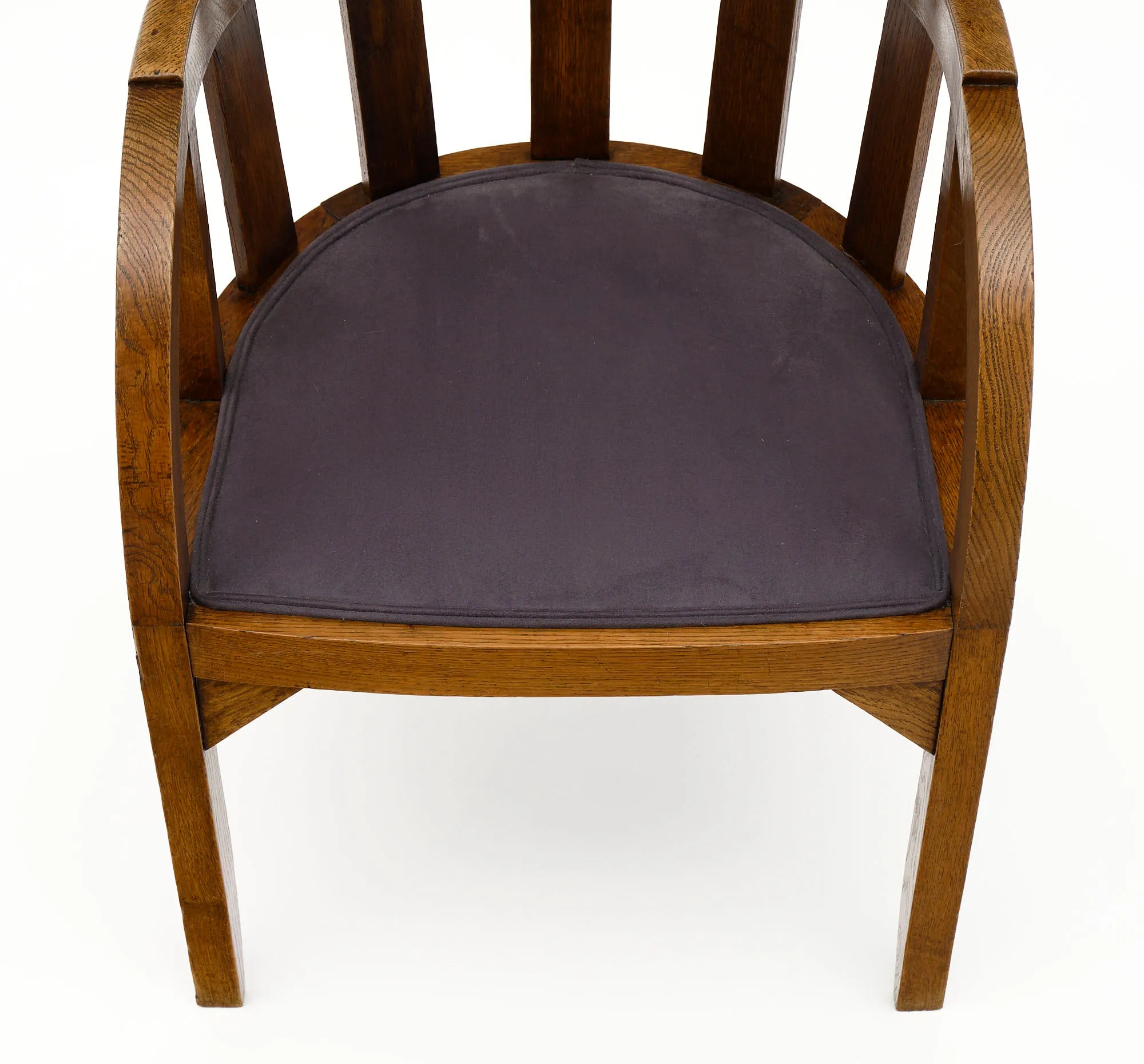 French Art Deco Oak Chairs