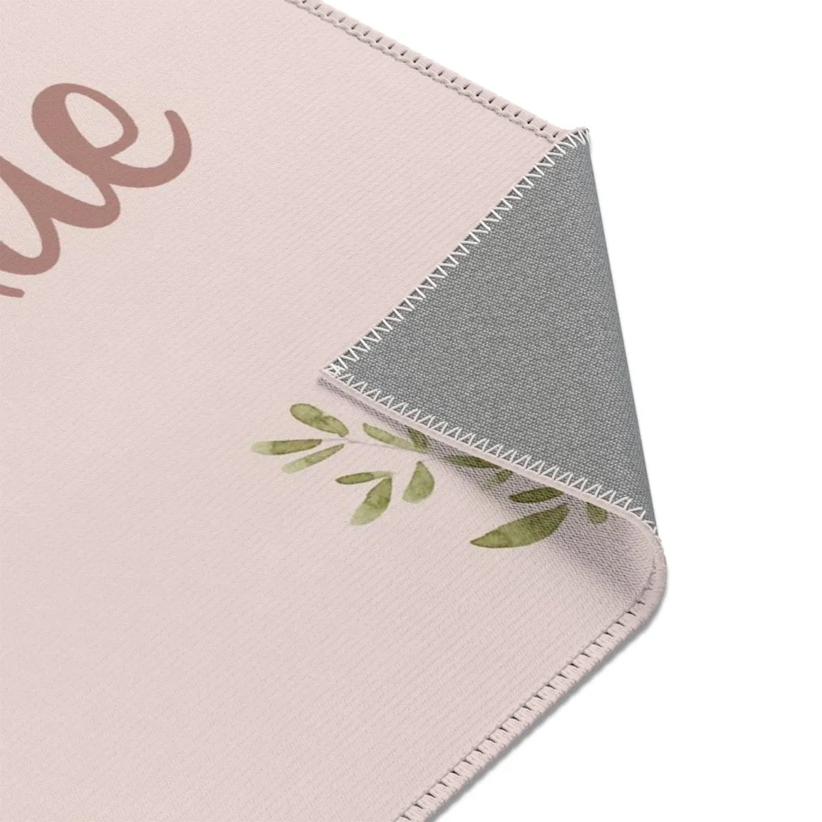 Highland Cow Wildflower Personalized Nursery Rug