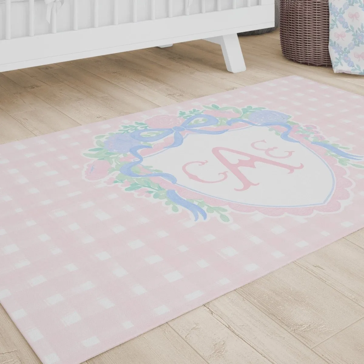 Kids Rug | Preppy Heirloom Crest