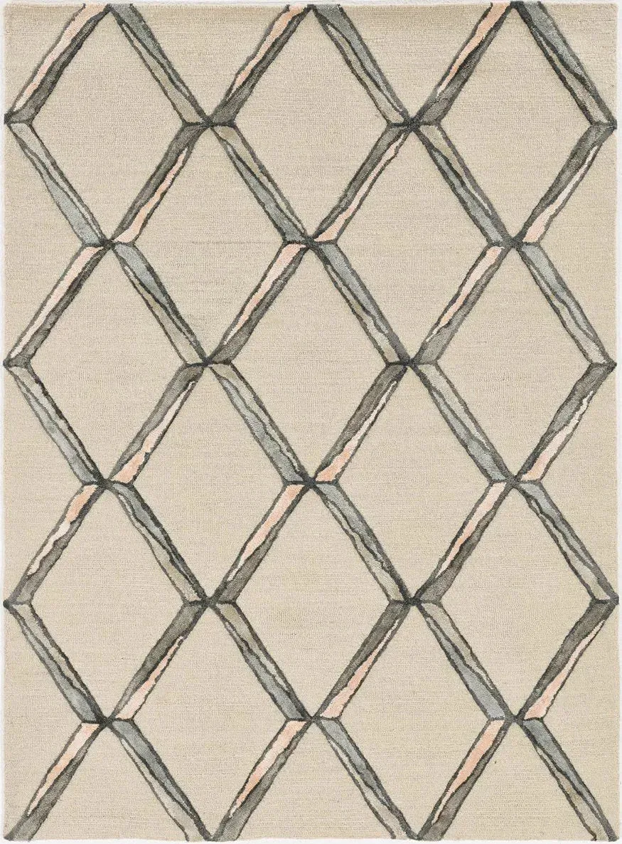 Libby Langdon Upton 4307 Putty/Slate Mod Scape Area Rug