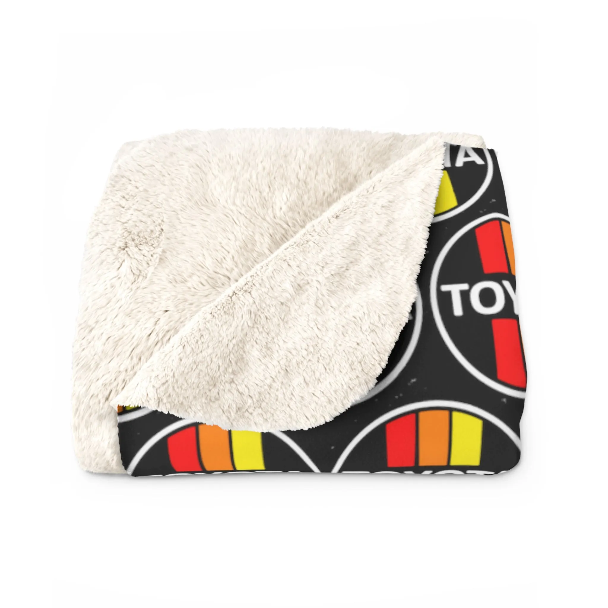 Old School 3 Stripe Sherpa Fleece Camping Blanket - Reefmonkey