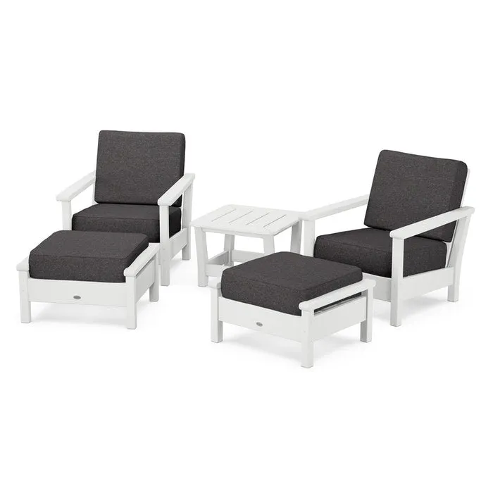 Polywood Harbour 5-Piece Deep Seating Chair Set