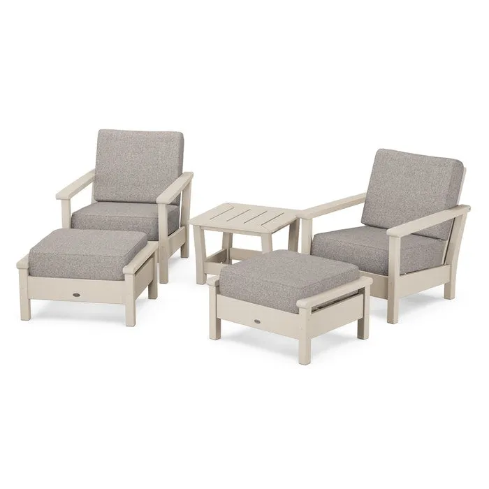 Polywood Harbour 5-Piece Deep Seating Chair Set