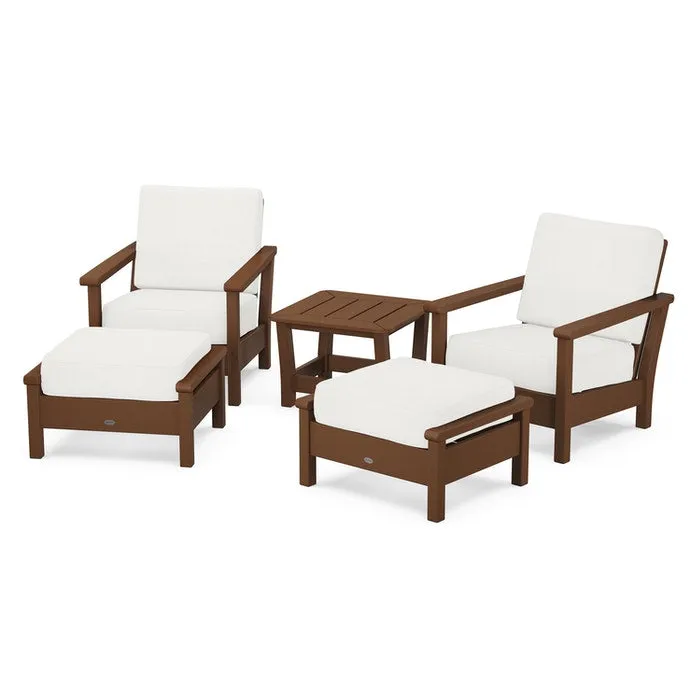 Polywood Harbour 5-Piece Deep Seating Chair Set
