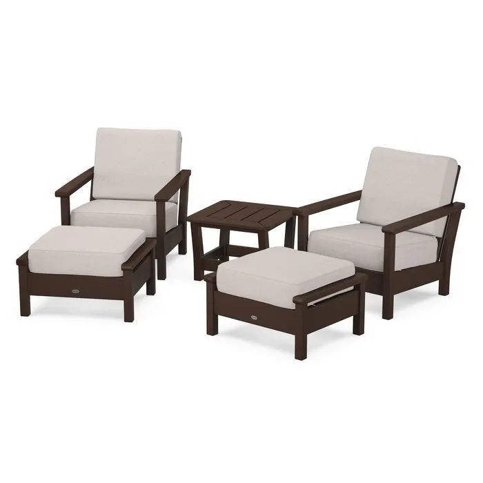 Polywood Harbour 5-Piece Deep Seating Chair Set