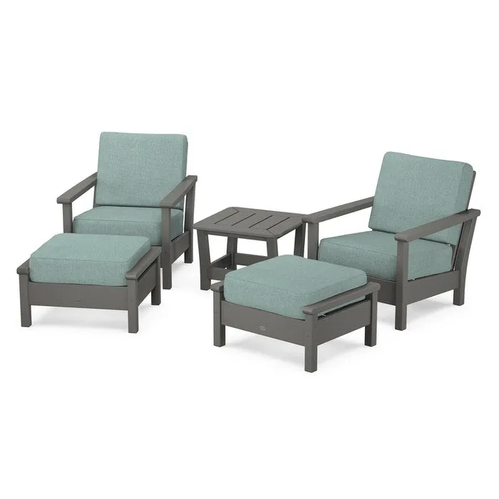 Polywood Harbour 5-Piece Deep Seating Chair Set