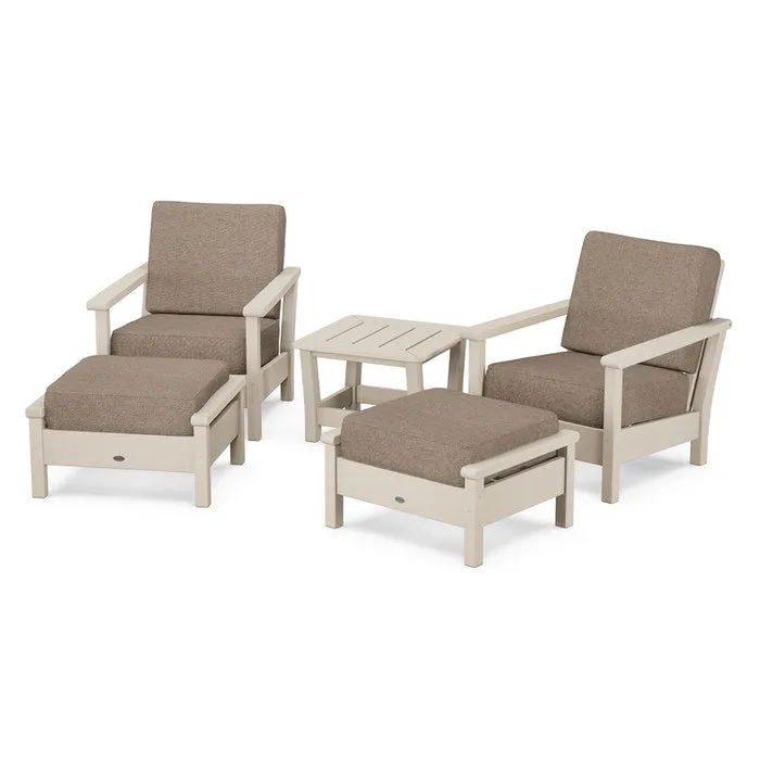 Polywood Harbour 5-Piece Deep Seating Chair Set