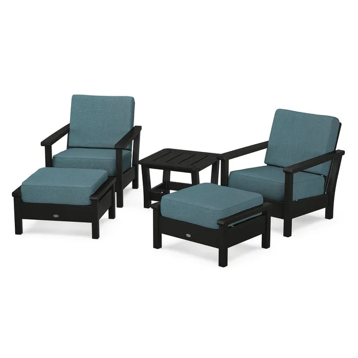 Polywood Harbour 5-Piece Deep Seating Chair Set