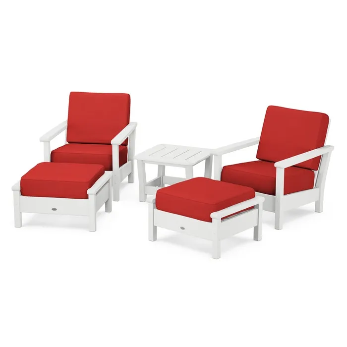 Polywood Harbour 5-Piece Deep Seating Chair Set