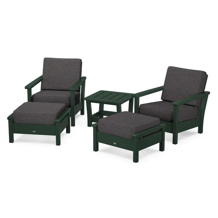 Polywood Harbour 5-Piece Deep Seating Chair Set