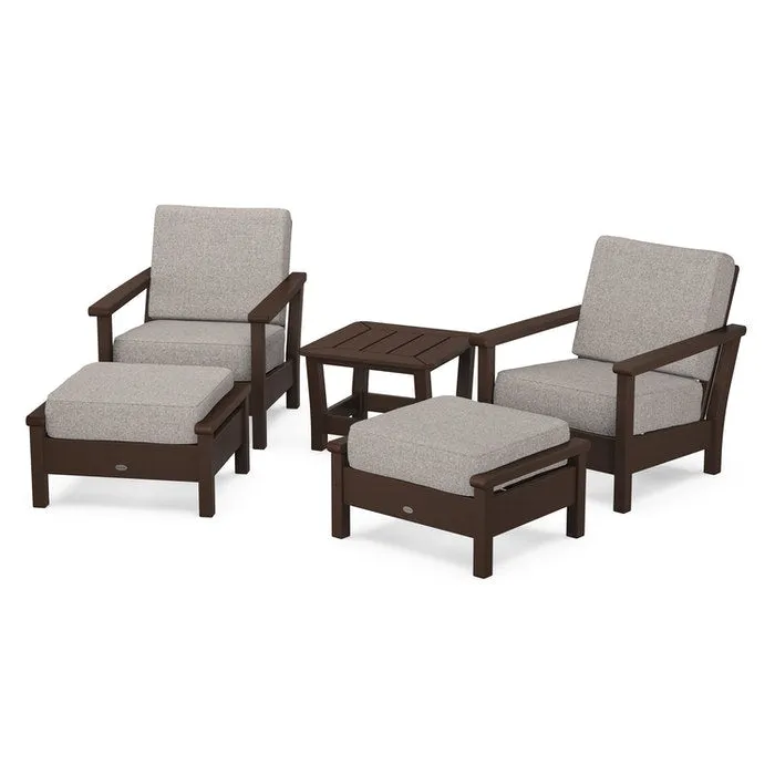 Polywood Harbour 5-Piece Deep Seating Chair Set