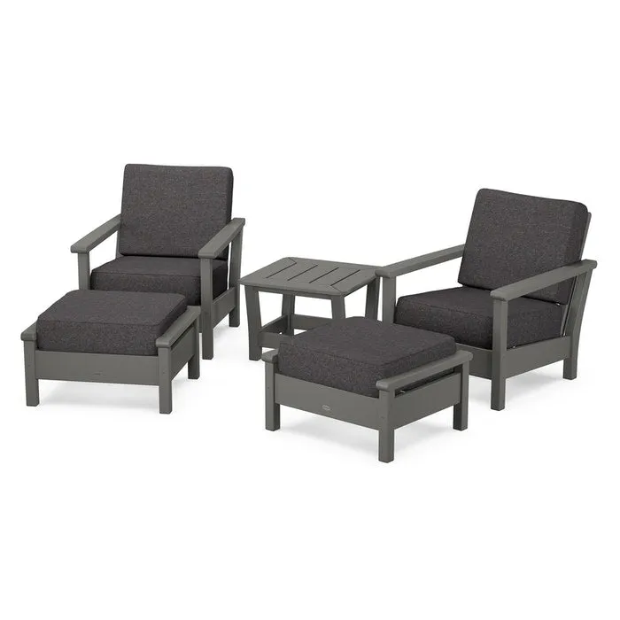 Polywood Harbour 5-Piece Deep Seating Chair Set
