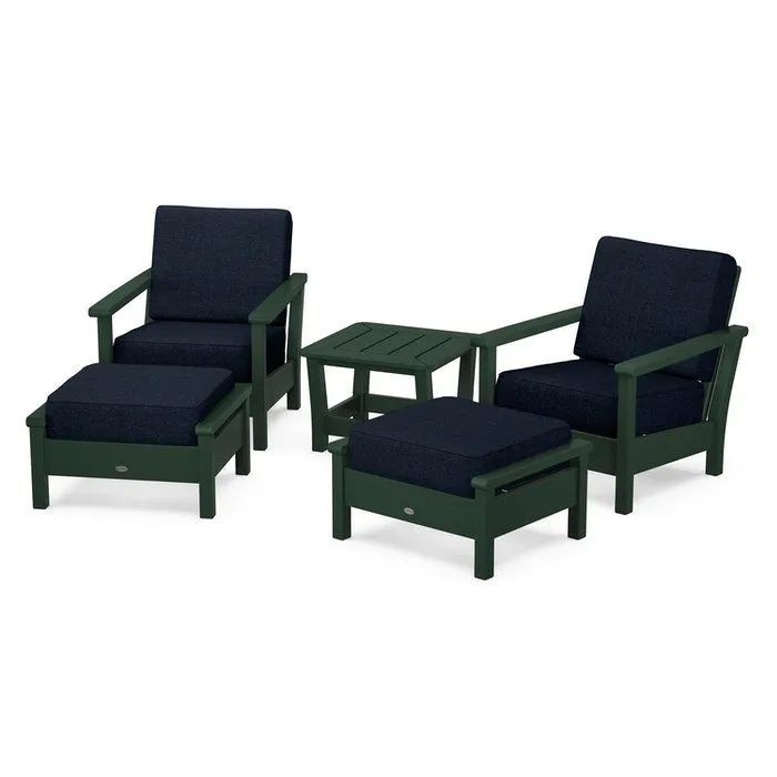 Polywood Harbour 5-Piece Deep Seating Chair Set