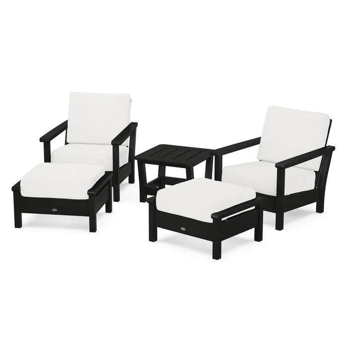 Polywood Harbour 5-Piece Deep Seating Chair Set