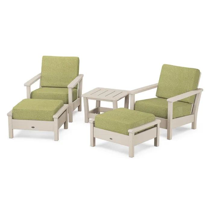 Polywood Harbour 5-Piece Deep Seating Chair Set