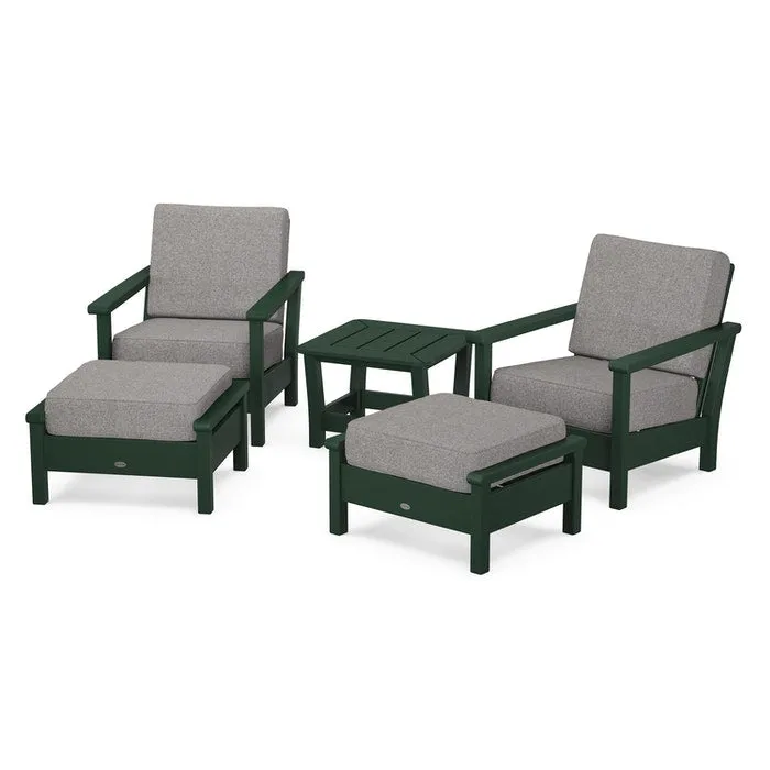 Polywood Harbour 5-Piece Deep Seating Chair Set