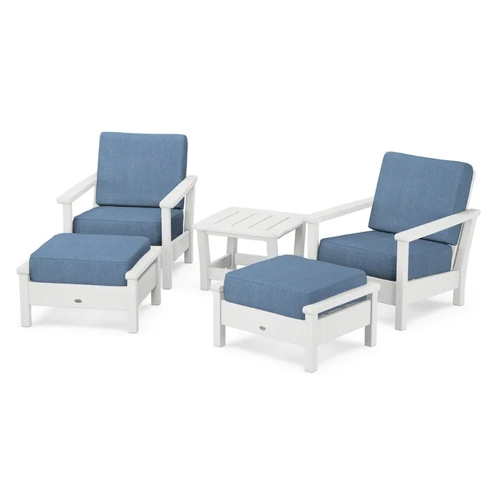 Polywood Harbour 5-Piece Deep Seating Chair Set
