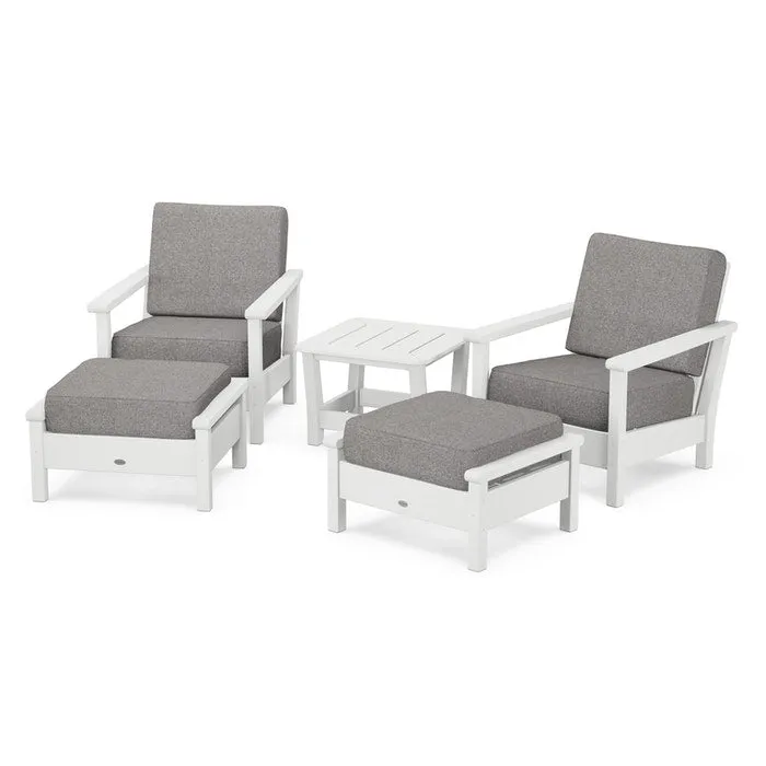 Polywood Harbour 5-Piece Deep Seating Chair Set