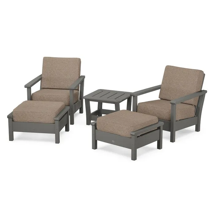 Polywood Harbour 5-Piece Deep Seating Chair Set